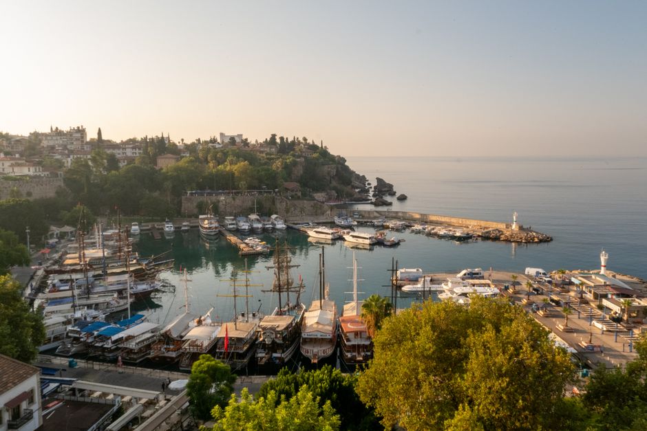 coastal view of Antalya marina