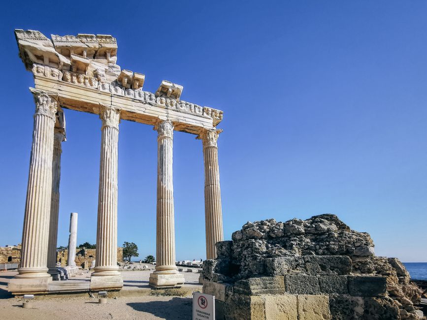 ancient temple ruins near the beach